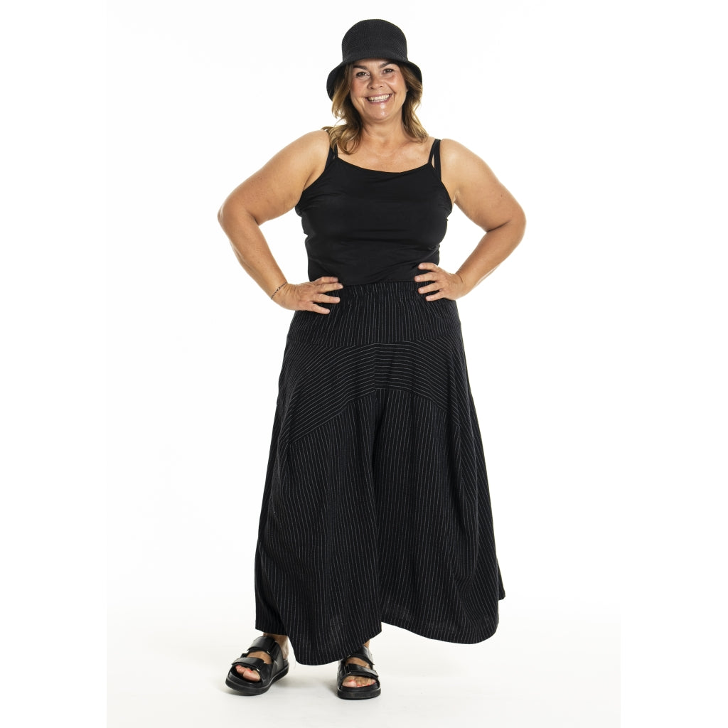 Gozzip Woman GJani Pants Pants Black Stripe