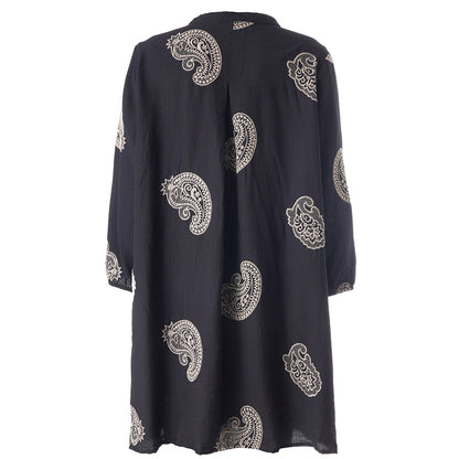 Gozzip Woman GJeana Tunic Tunic Black with sand embroidery