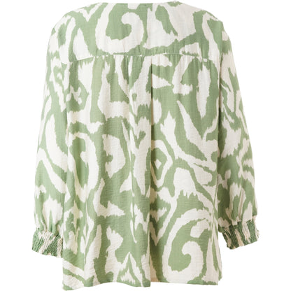 Gozzip Woman GJilian Blouse Blouse Green Print