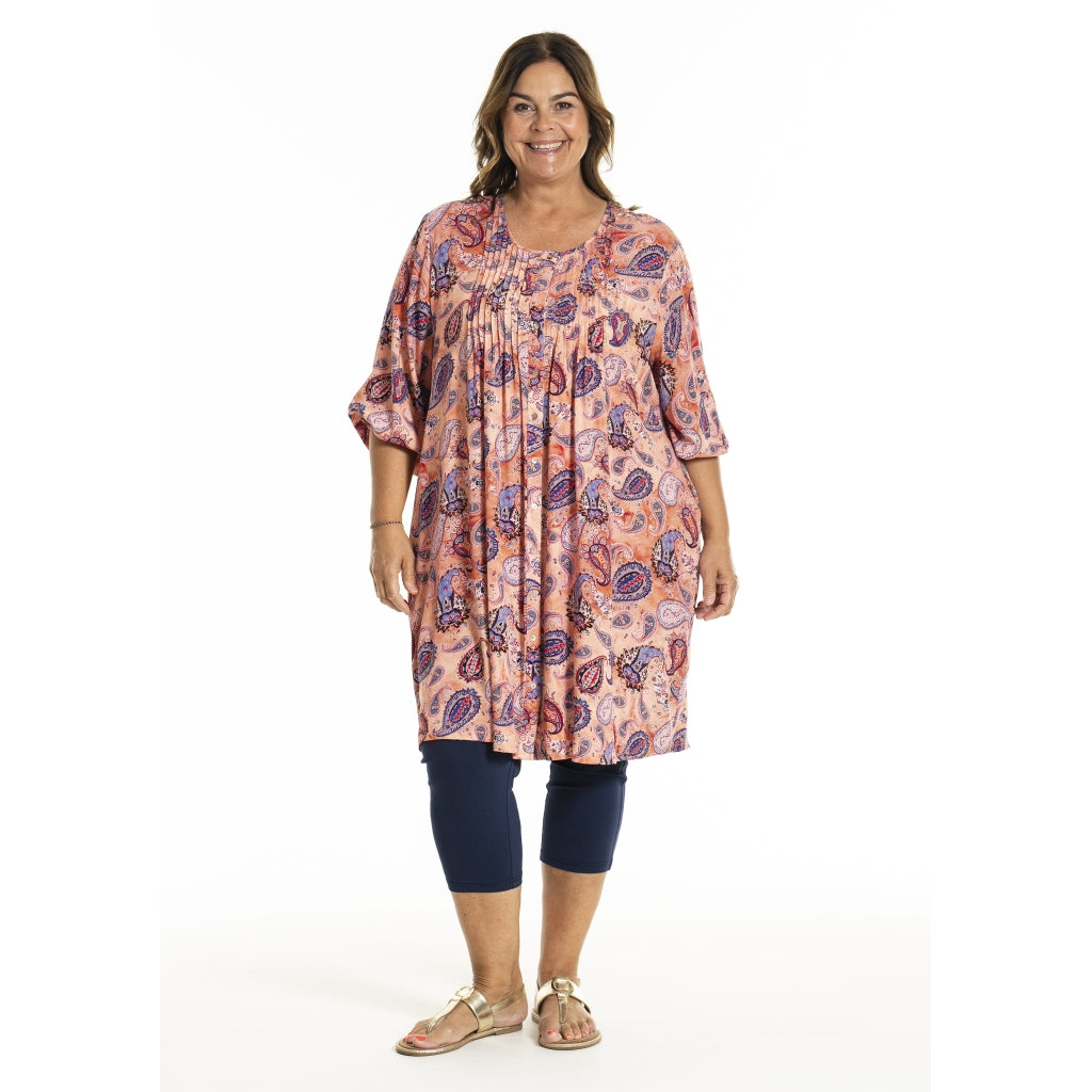 Gozzip Woman GJohanne Shirt Tunic Tunic Coral