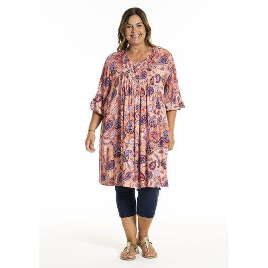 Gozzip Woman GJohanne Shirt Tunic Tunic Coral