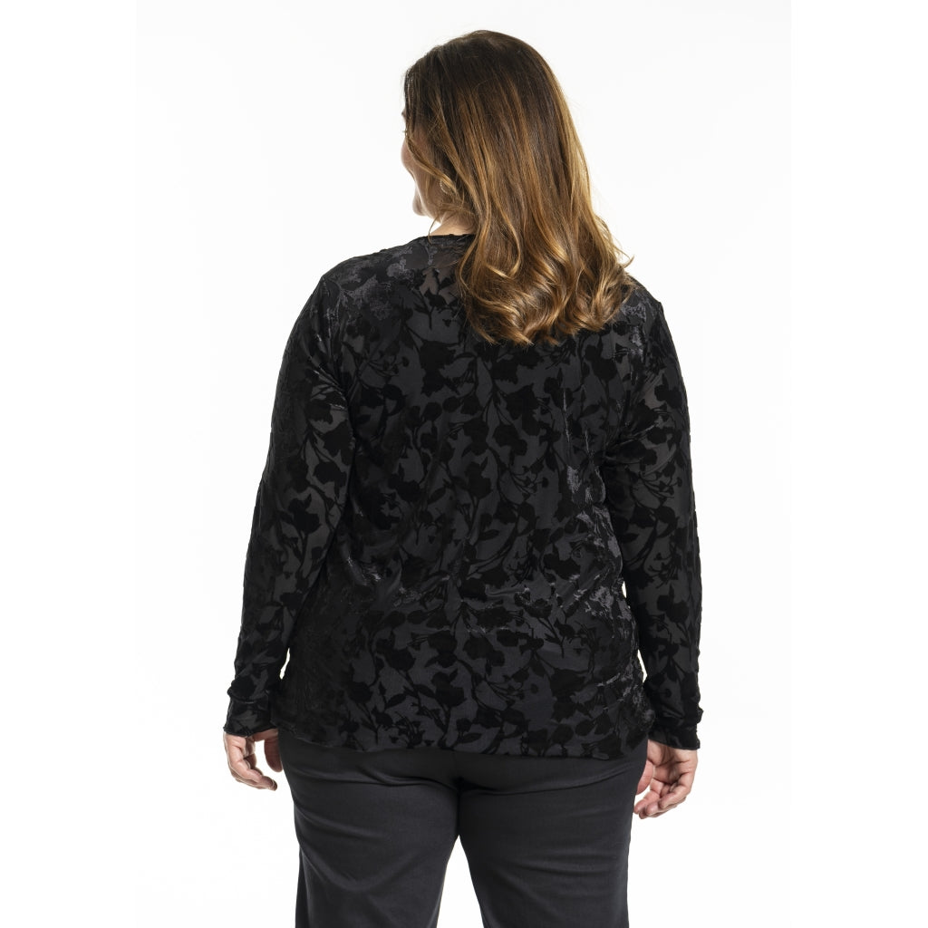 Gozzip Woman GJolanta Mesh Blouse Blouse Black