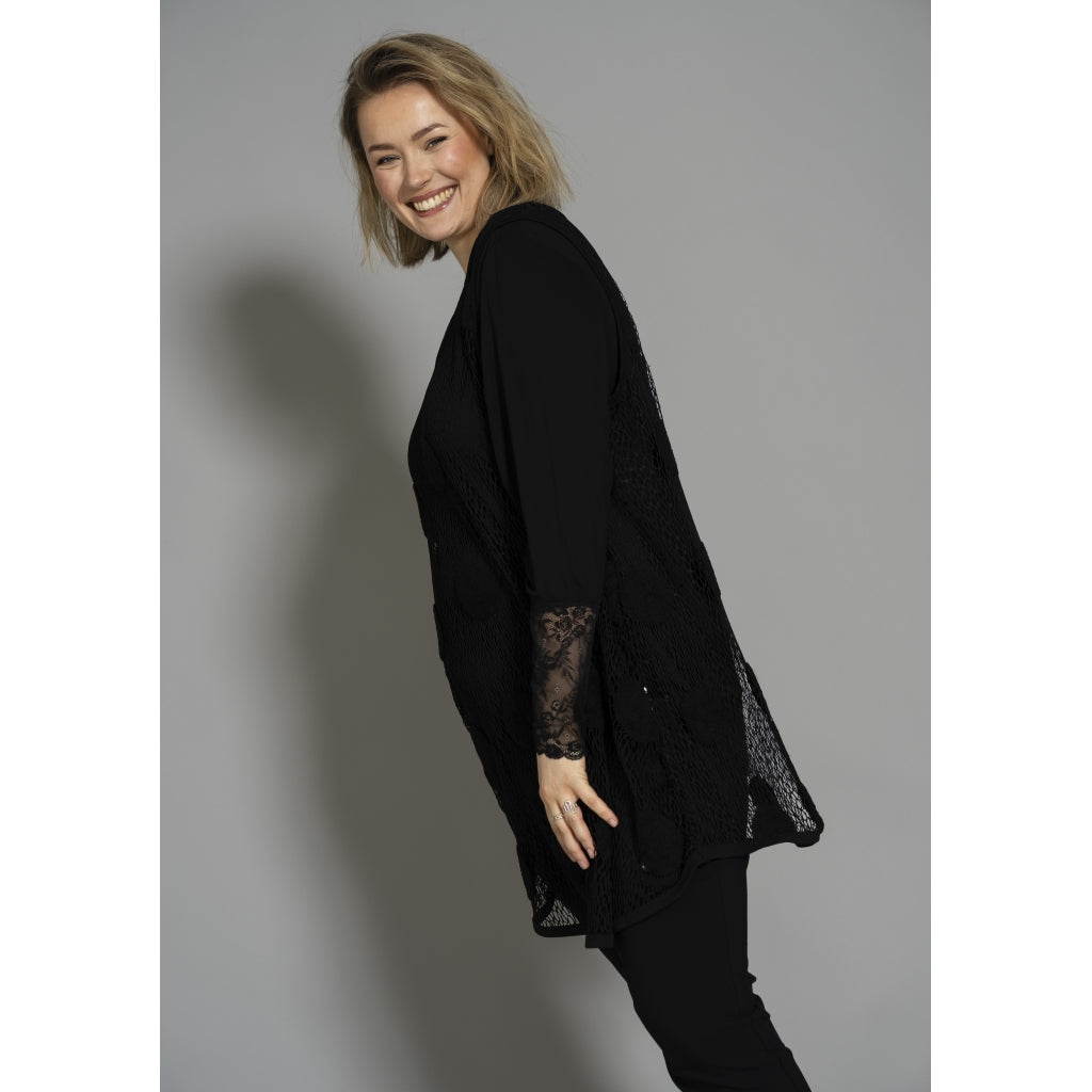 Gozzip Woman GJosefine mesh top Top Black