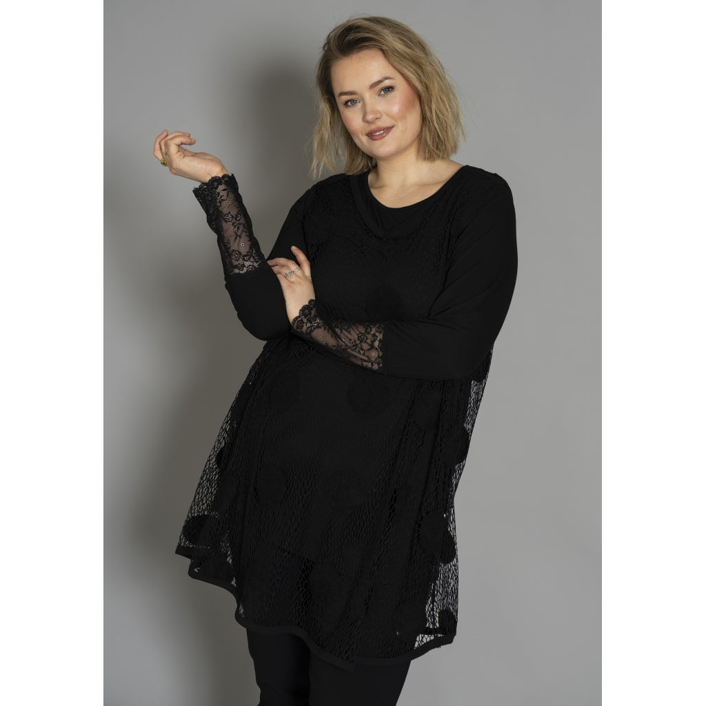 Gozzip Woman GJosefine mesh top Top Black