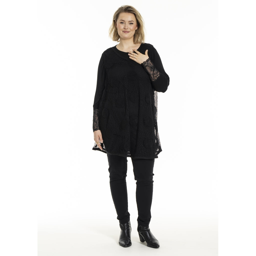 Gozzip Woman GJosefine mesh top Top Black