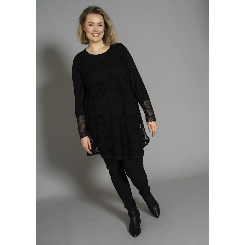 Gozzip Woman GJosefine mesh top Top Black