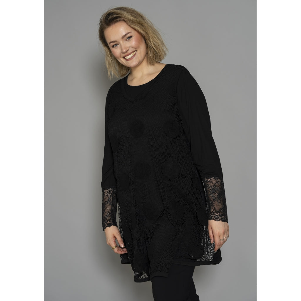 Gozzip Woman GJosefine mesh top Top Black