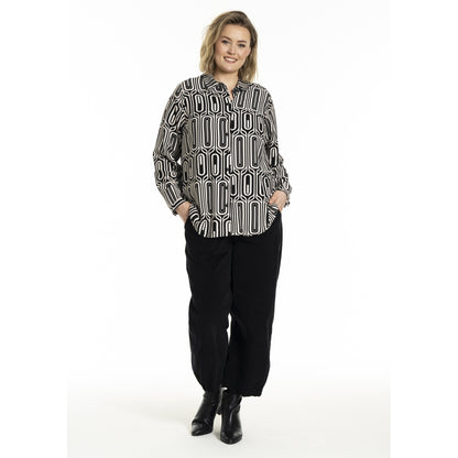 Gozzip Woman GKarina Shirt Shirt Black/Offwhite