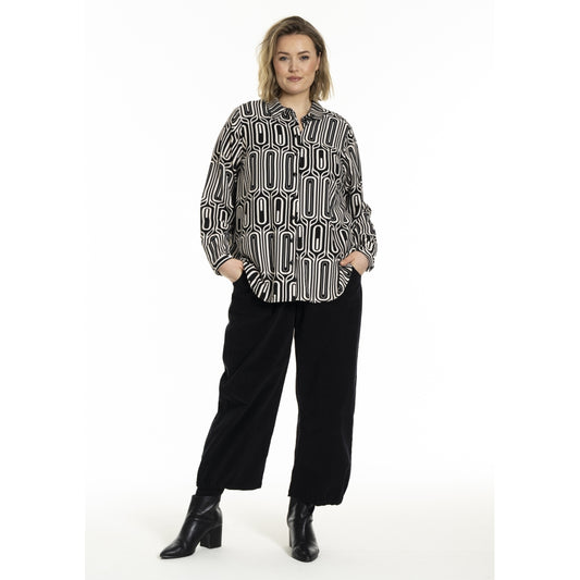 Gozzip Woman GKarina Shirt Shirt Black/Offwhite