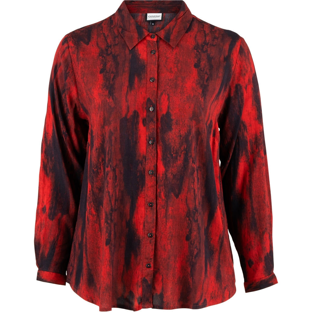 Gozzip Woman GKarina Shirt Shirt Scarlet print