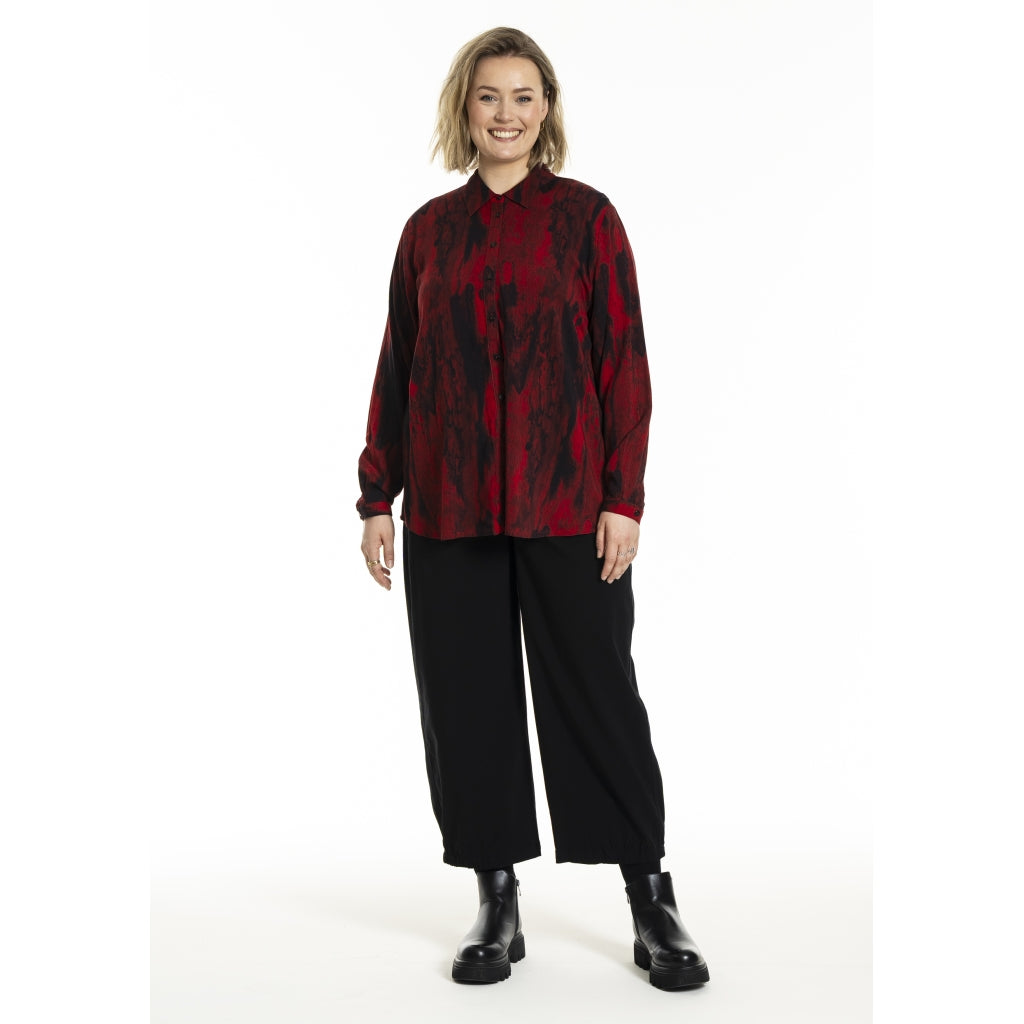 Gozzip Woman GKarina Shirt Shirt Scarlet print