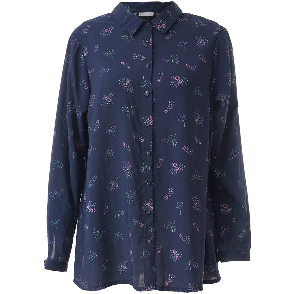 Gozzip Woman GKarina Shirt Shirt Navy Print