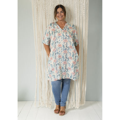 Gozzip Woman GKerstin Tunic Tunic Blue-Rose