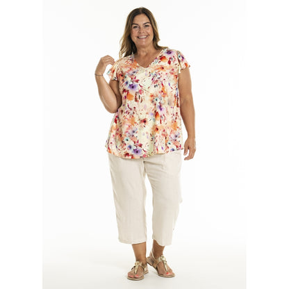 Gozzip Woman GKianna Capri pants Pants Offwhite