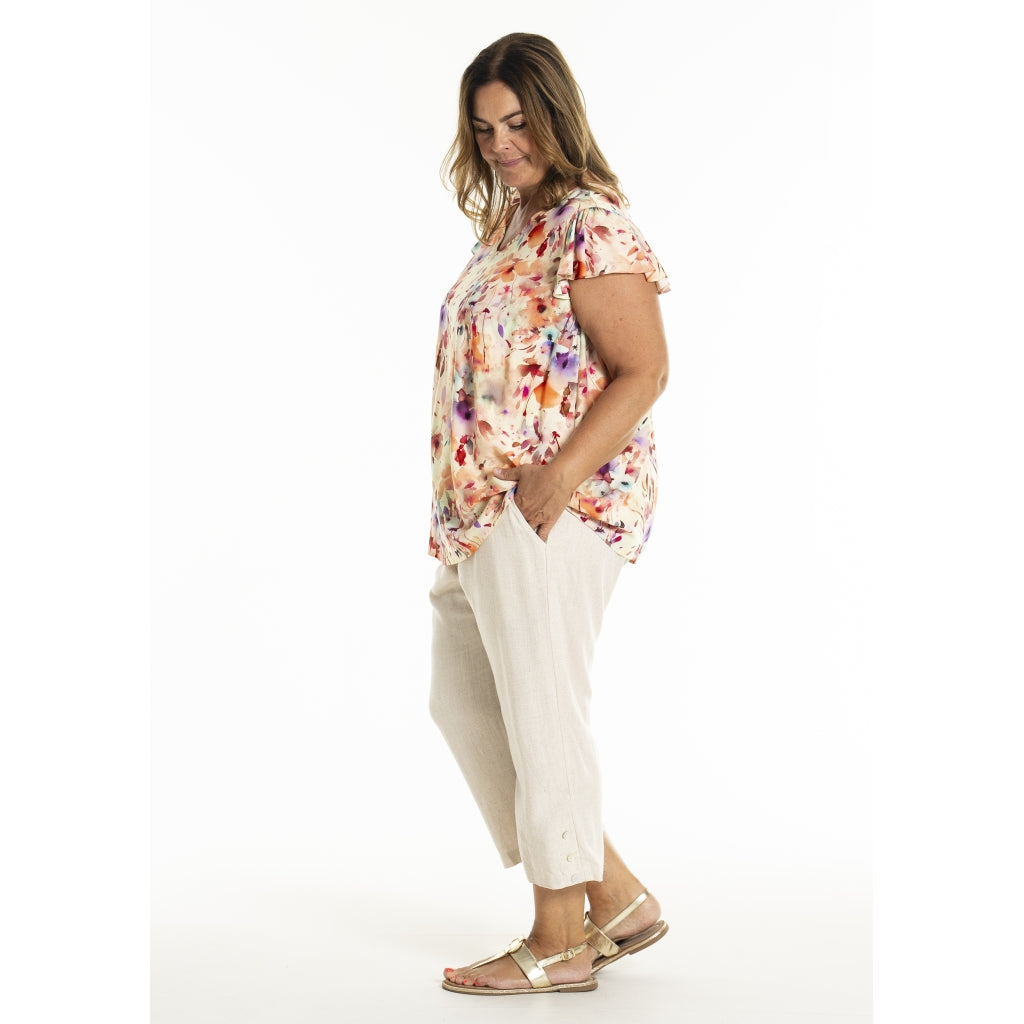 Gozzip Woman GKianna Capri pants Pants Offwhite