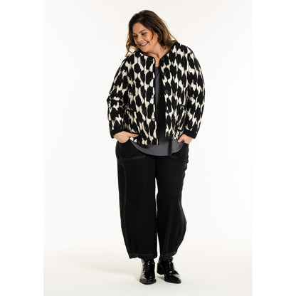 Gozzip Woman GLeah Jacket Jacket Black/White Print