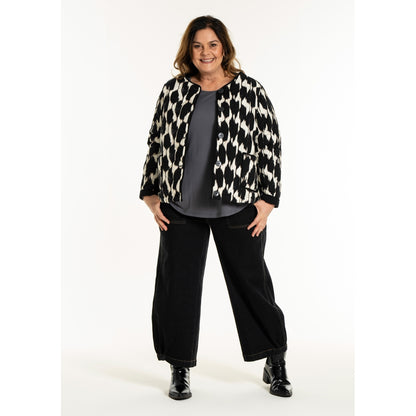 Gozzip Woman GLeah Jacket Jacket Black/White Print