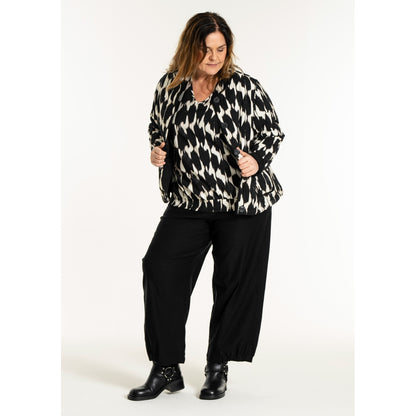 Gozzip Woman GLeah Jacket Jacket Black/White Print
