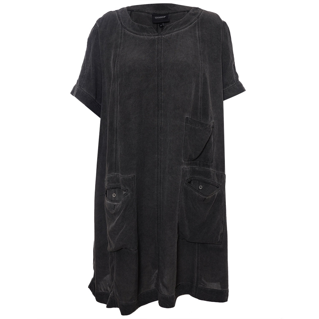 Gozzip Woman GLeslie Tunic Tunic Washed black