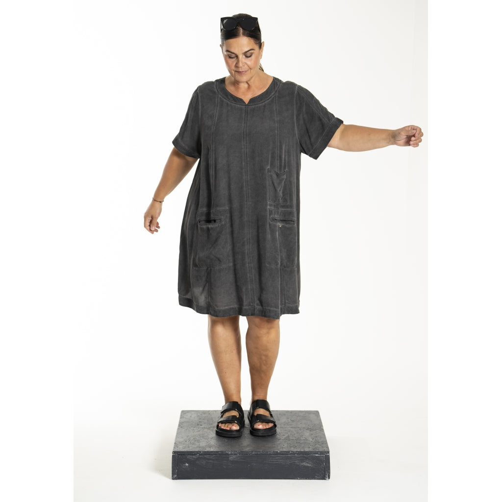 Gozzip Woman GLeslie Tunic Tunic Washed black