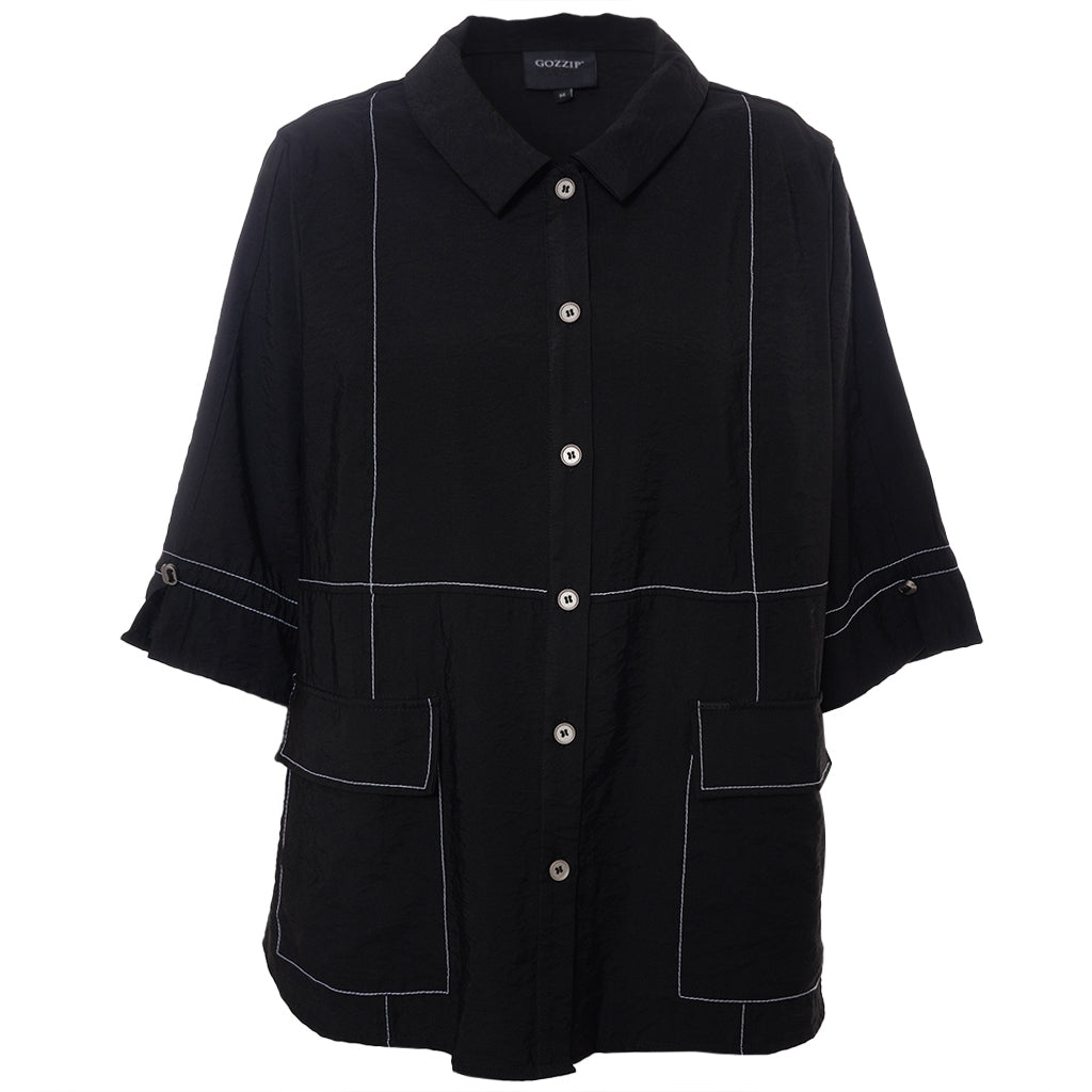 Gozzip Woman GLizzy Shirt jacket Shirt Jacket Black