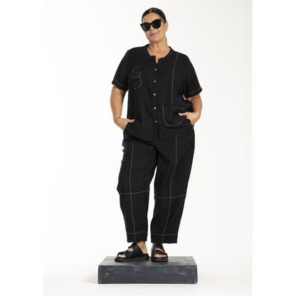 Gozzip Woman GLolly Blouse Pants Black