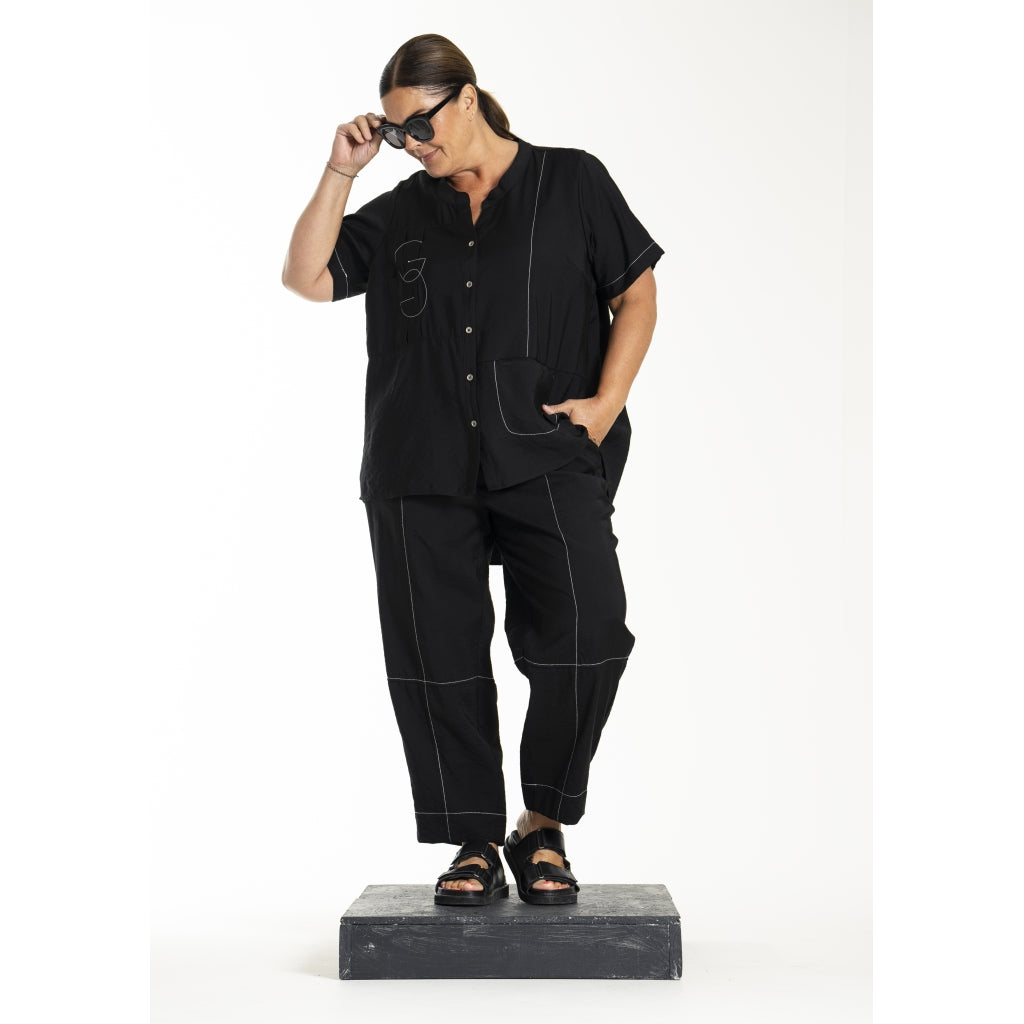 Gozzip Woman GLolly Blouse Pants Black