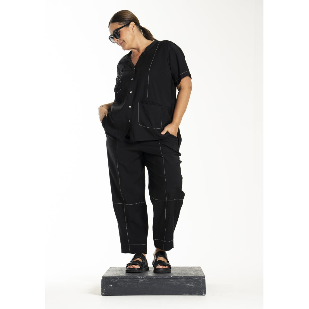 Gozzip Woman GLolly Blouse Pants Black