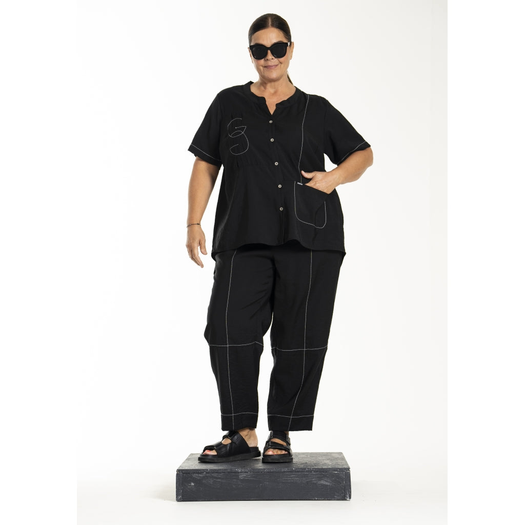 Gozzip Woman GLolly Blouse Pants Black