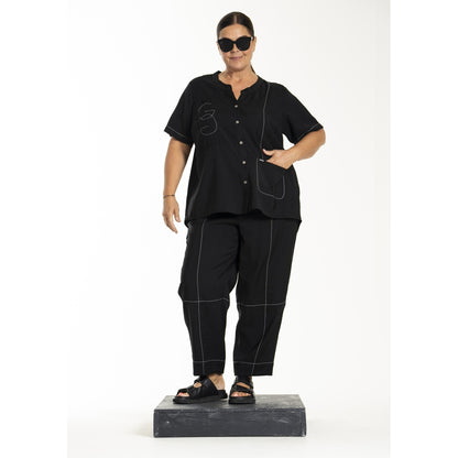 Gozzip Woman GLolly Blouse Pants Black