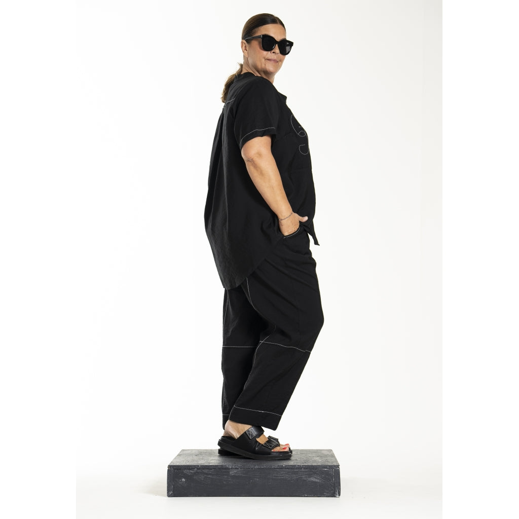 Gozzip Woman GLolly Blouse Pants Black