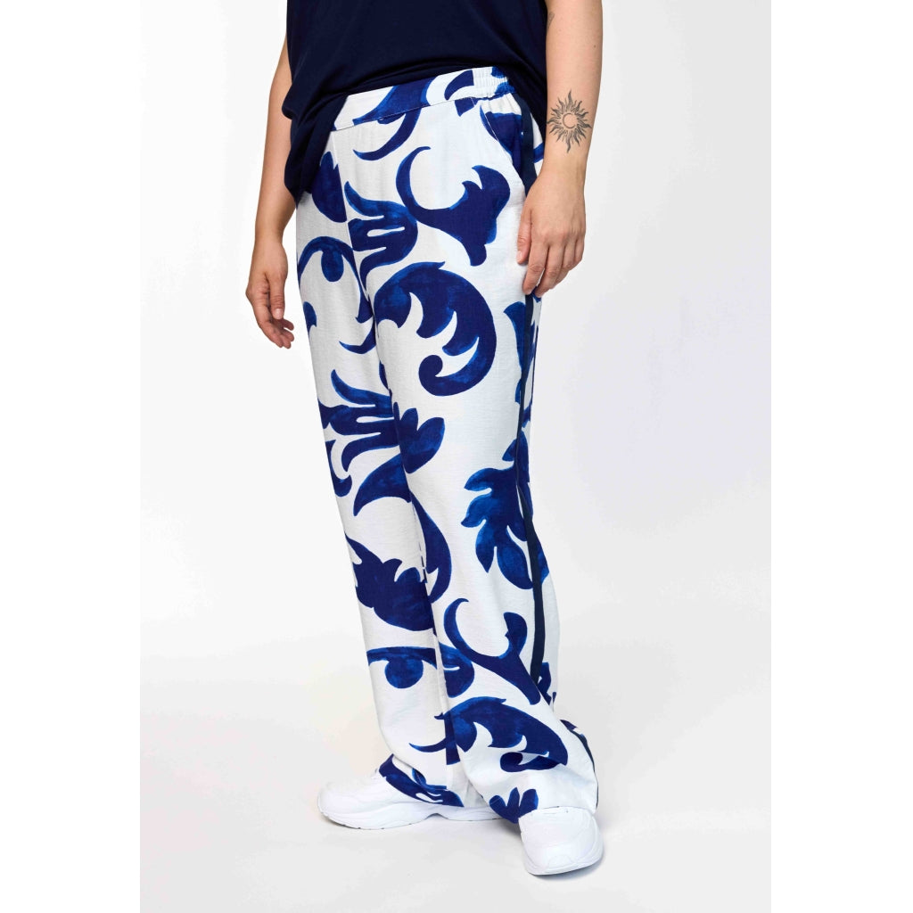 Gozzip Woman GLovise Pants Pants Offwhite-Blue