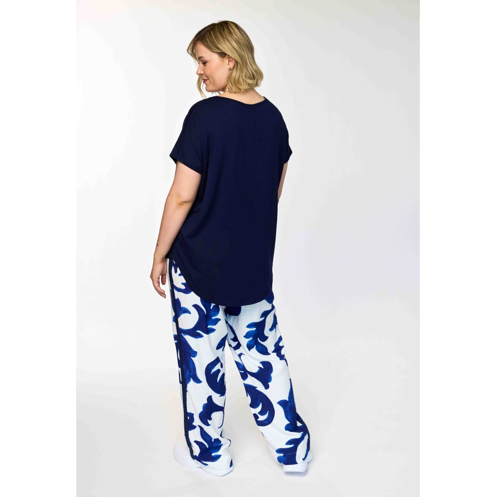 Gozzip Woman GLovise Pants Pants Offwhite-Blue