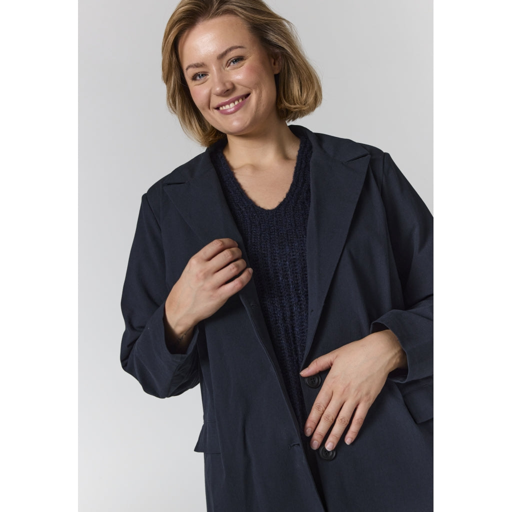 Gozzip Woman GLuisa Oversize Blazer Blazer Dark Navy