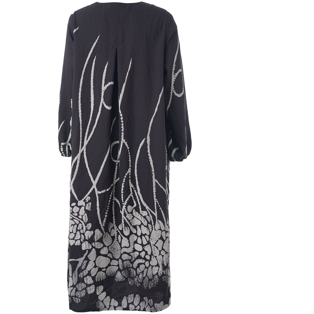 Gozzip Woman GMalene Dress Dress Black with border print