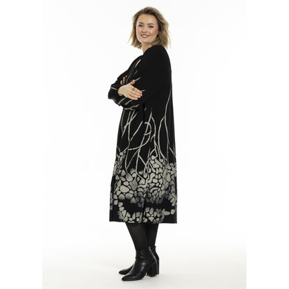 Gozzip Woman GMalene Dress Dress Black with border print