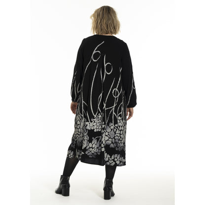 Gozzip Woman GMalene Dress Dress Black with border print