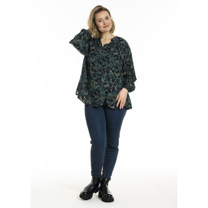 Gozzip Woman GMalina Blouse Blouse Green Print