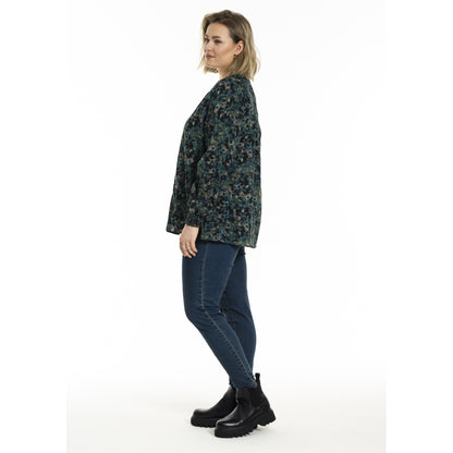 Gozzip Woman GMalina Blouse Blouse Green Print