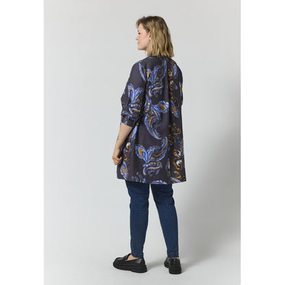 Gozzip Woman GMeta Tunic Tunic Blue print