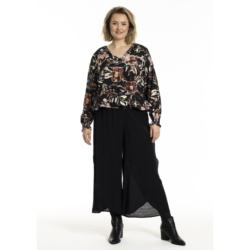 Gozzip Woman GMirabelle Blouse Blouse Black Print