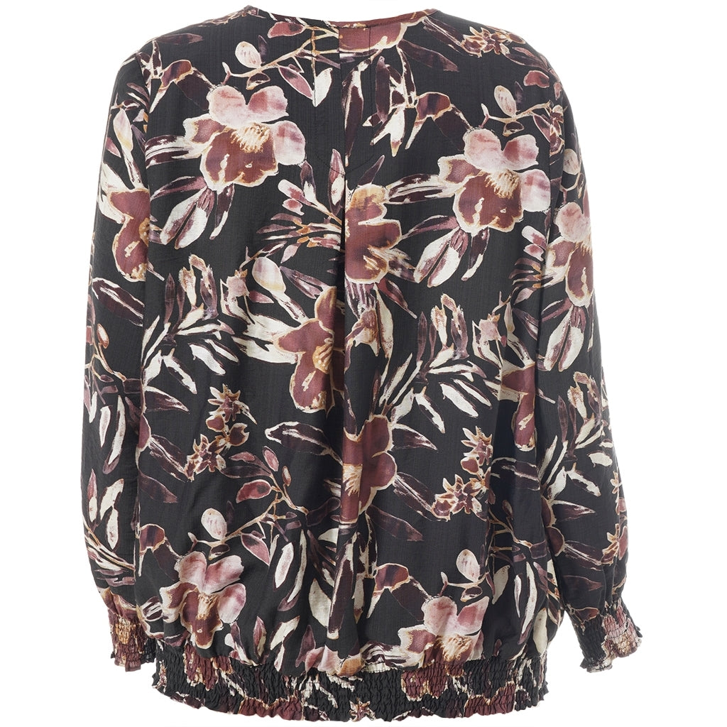 Gozzip Woman GMirabelle Blouse Blouse Black Print