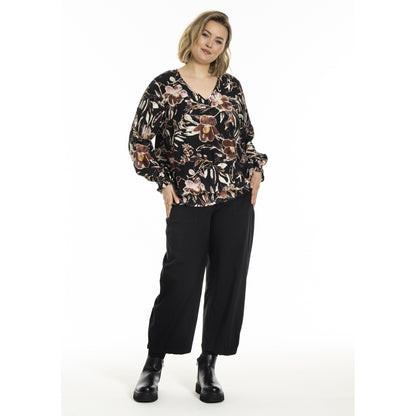 Gozzip Woman GMirabelle Blouse Blouse Black Print