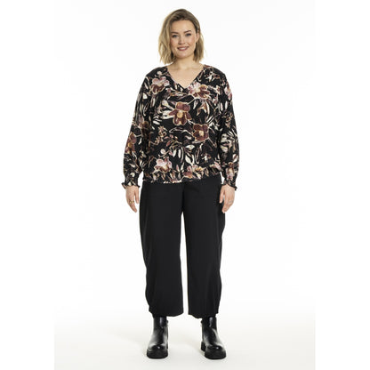 Gozzip Woman GMirabelle Blouse Blouse Black Print