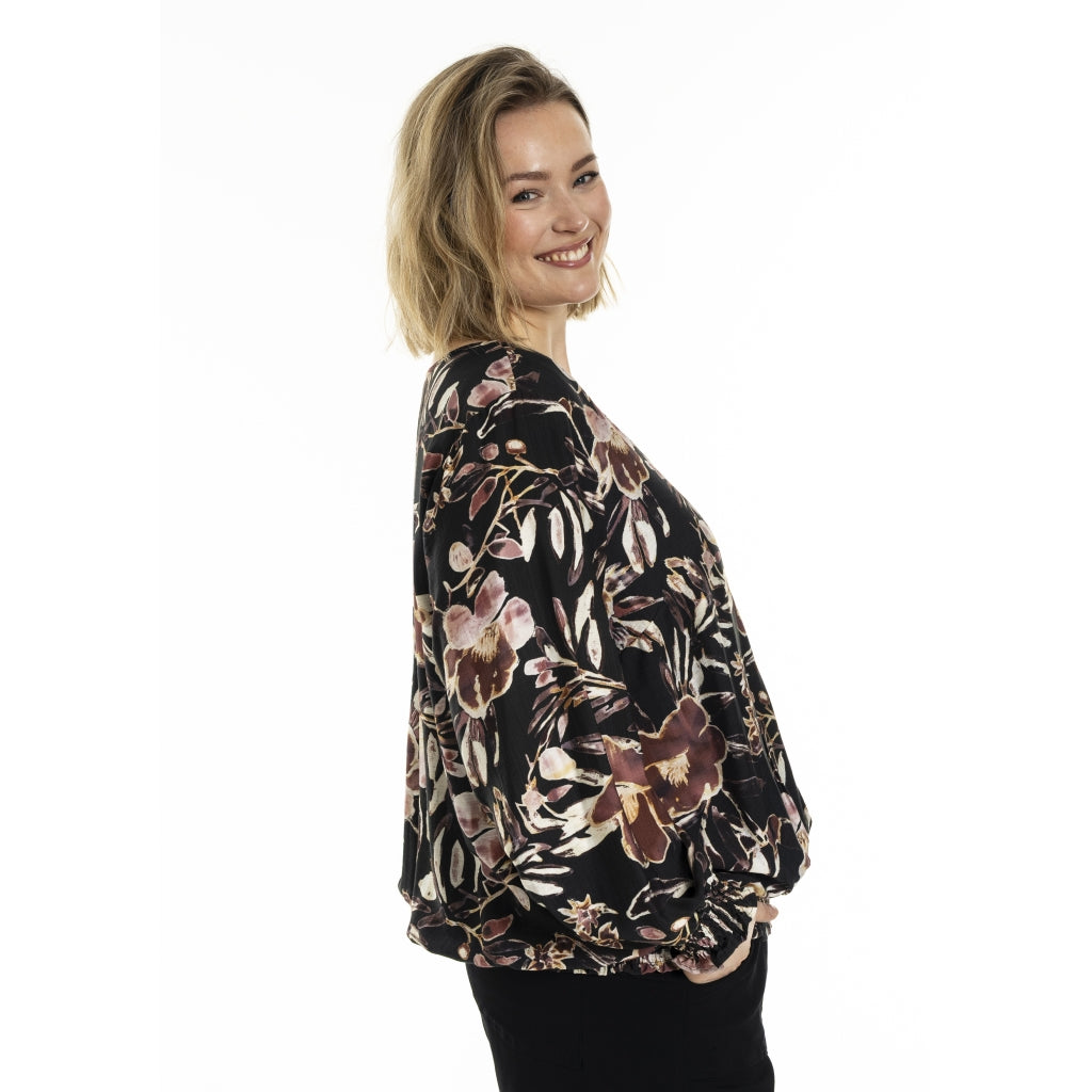 Gozzip Woman GMirabelle Blouse Blouse Black Print