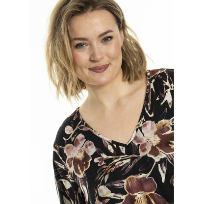 Gozzip Woman GMirabelle Blouse Blouse Black Print