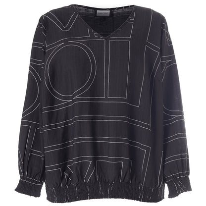 Gozzip Woman GMirabelle Blouse Blouse Black with white
