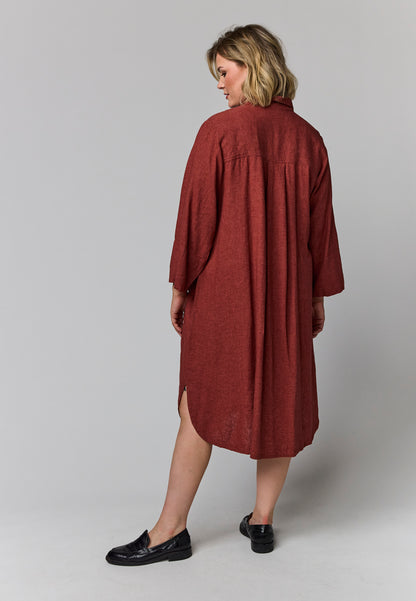 Gozzip Woman GMirella Shirt dress Shirt Dress Paprika