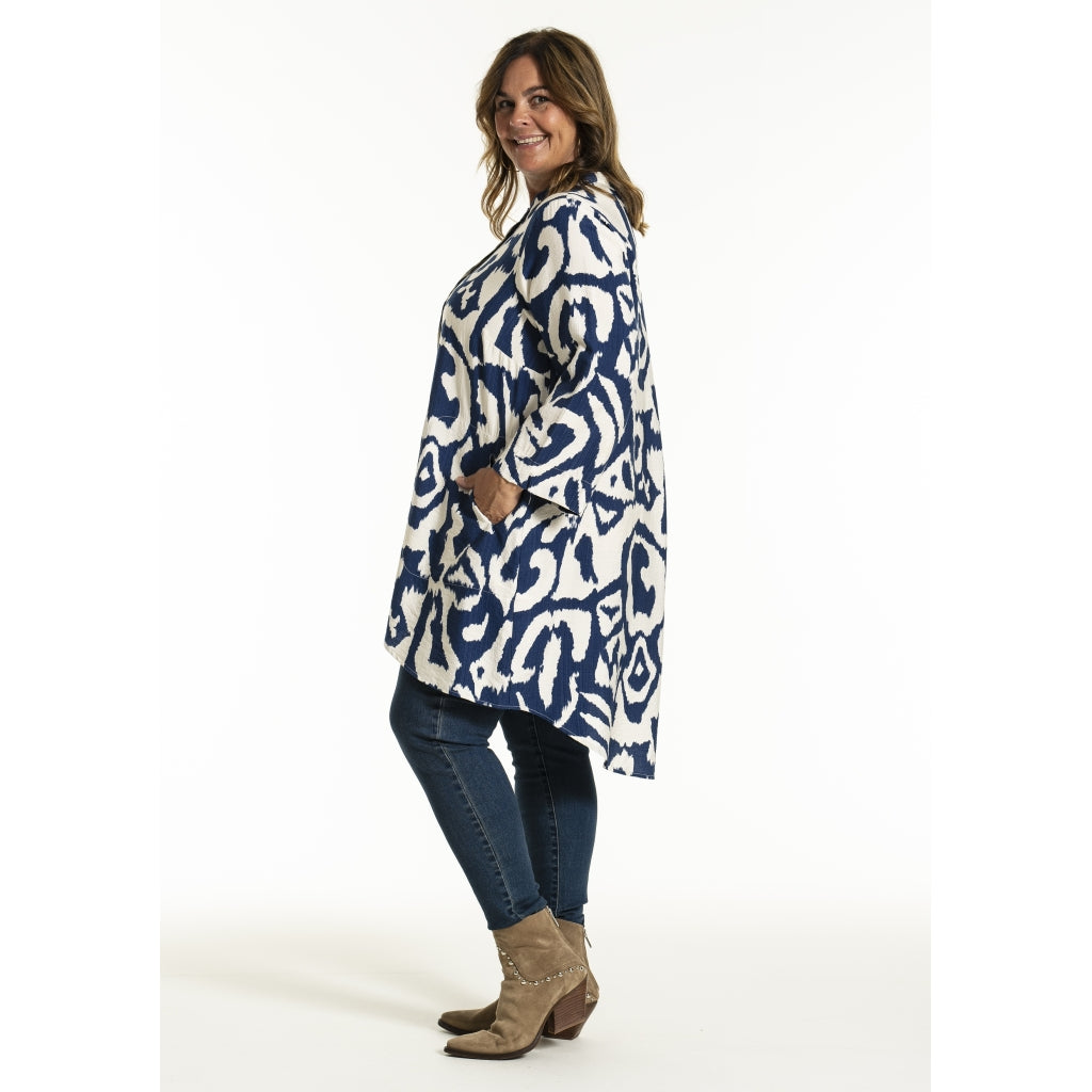 Gozzip Woman GMonna Shirt Tunic Shirt Tunic Blue print