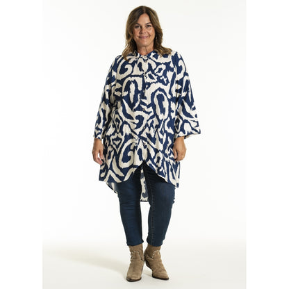 Gozzip Woman GMonna Shirt Tunic Shirt Tunic Blue print